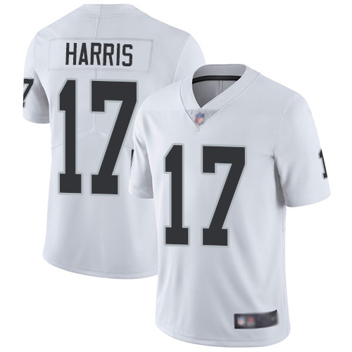 Men Oakland Raiders Limited White Dwayne Harris Road Jersey NFL Football #17 Vapor Untouchable Jersey->nfl t-shirts->Sports Accessory